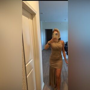 Elegant black One-Shoulder Dress